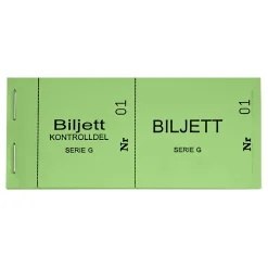 Billettblokk 1-100