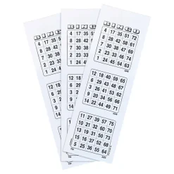 Bingobrikker Hvit
