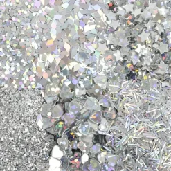 Bio-Glitter Blandede Sølvsett