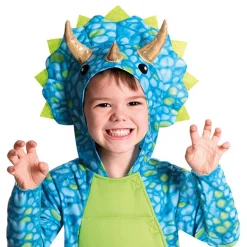 Blå Dinosaur Barn Kostyme
