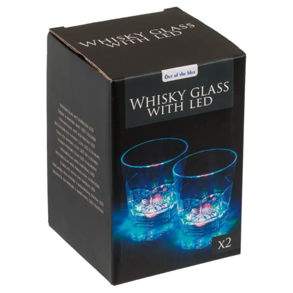 Blinkende Whiskyglass