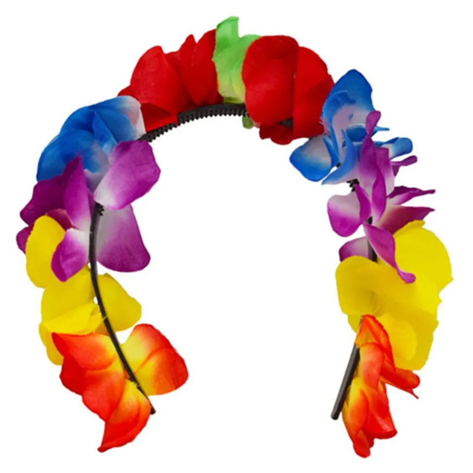 Blomsterdiadem Flerfarget