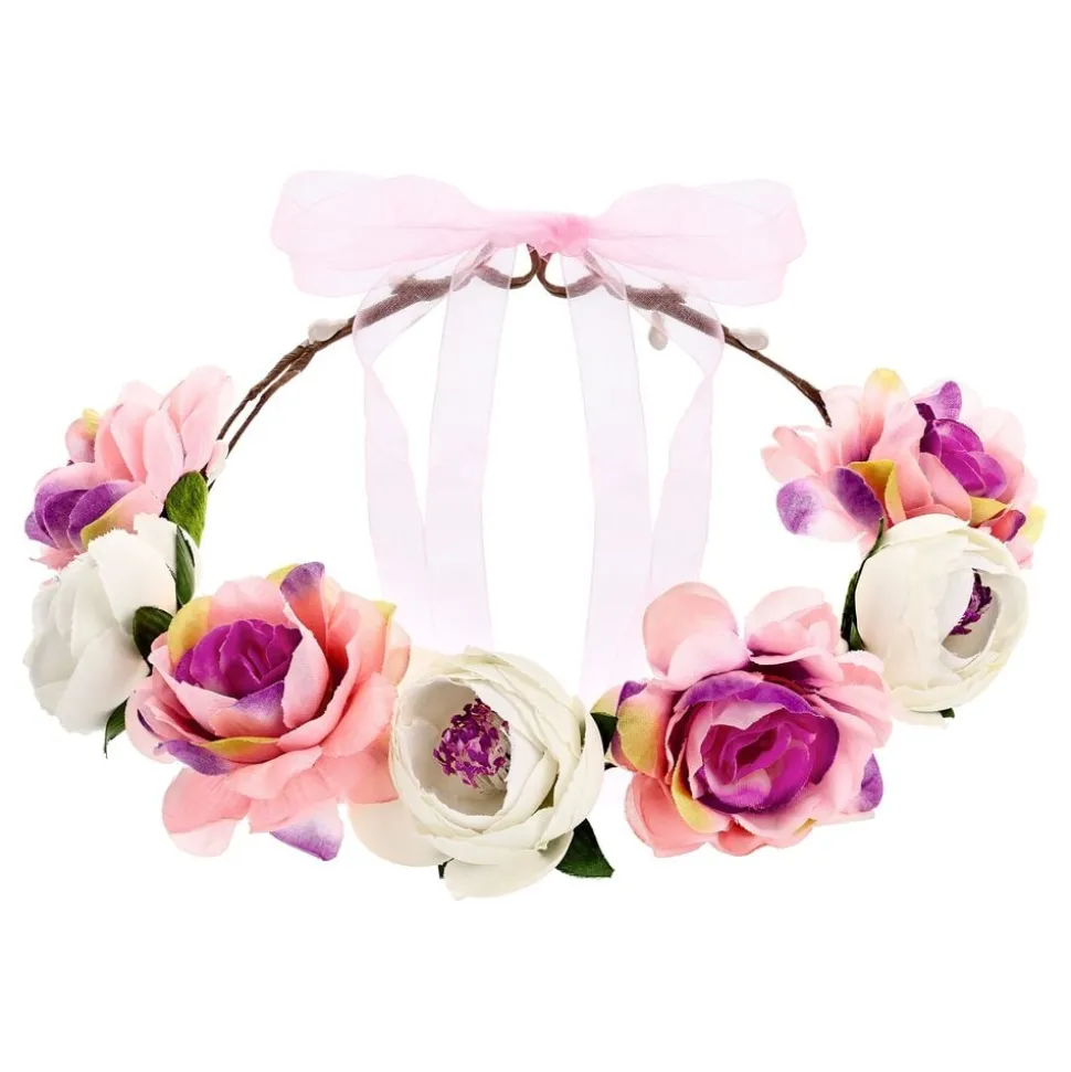 Blomsterkrans Roser Hvit/Rosa