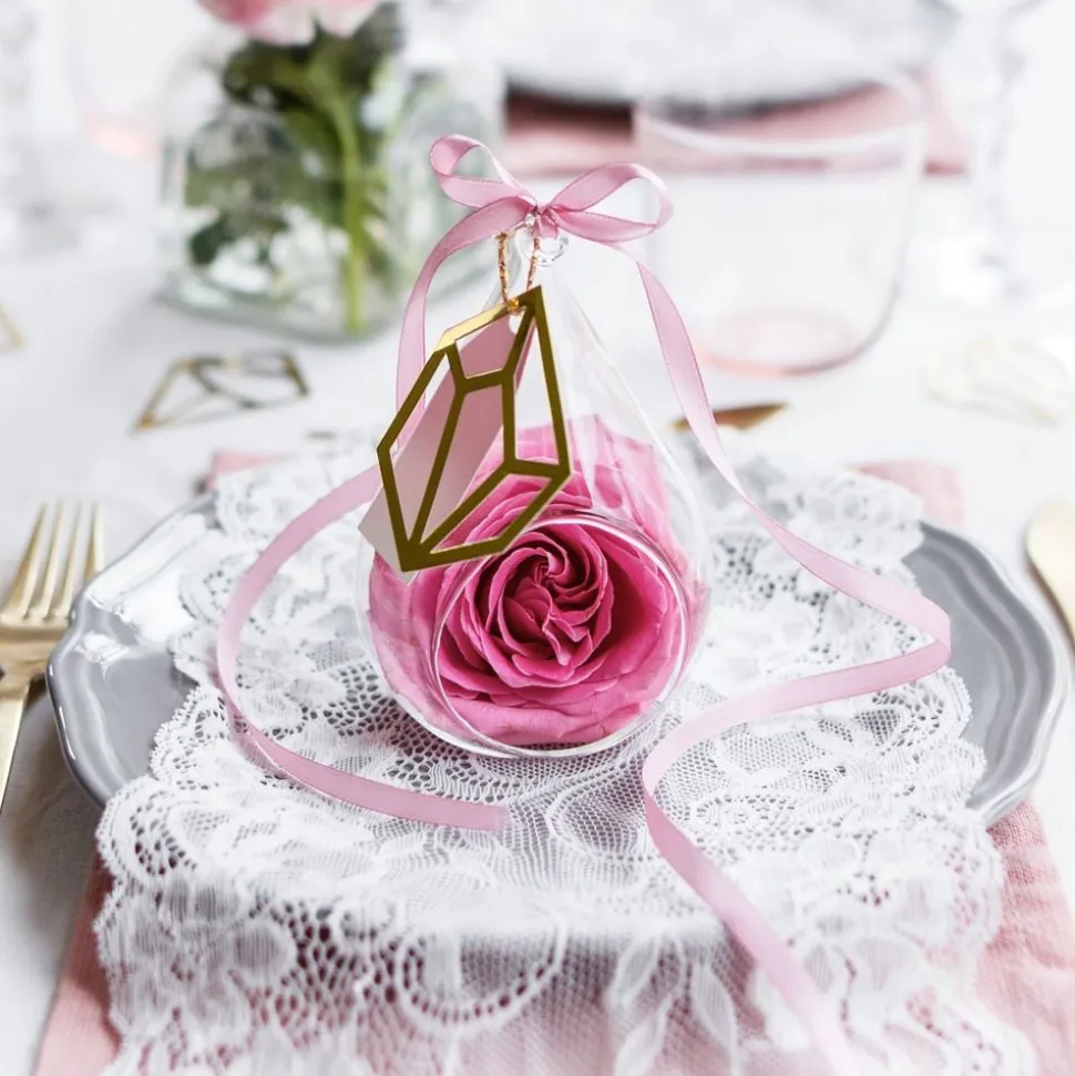Blondebånd Blomster Offwhite på Rull