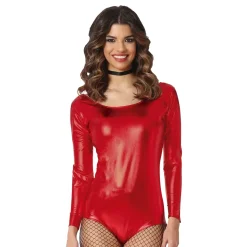 Bodysuit Rød Metallic
