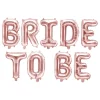 Bokstavballonger Bride To Be rosegull