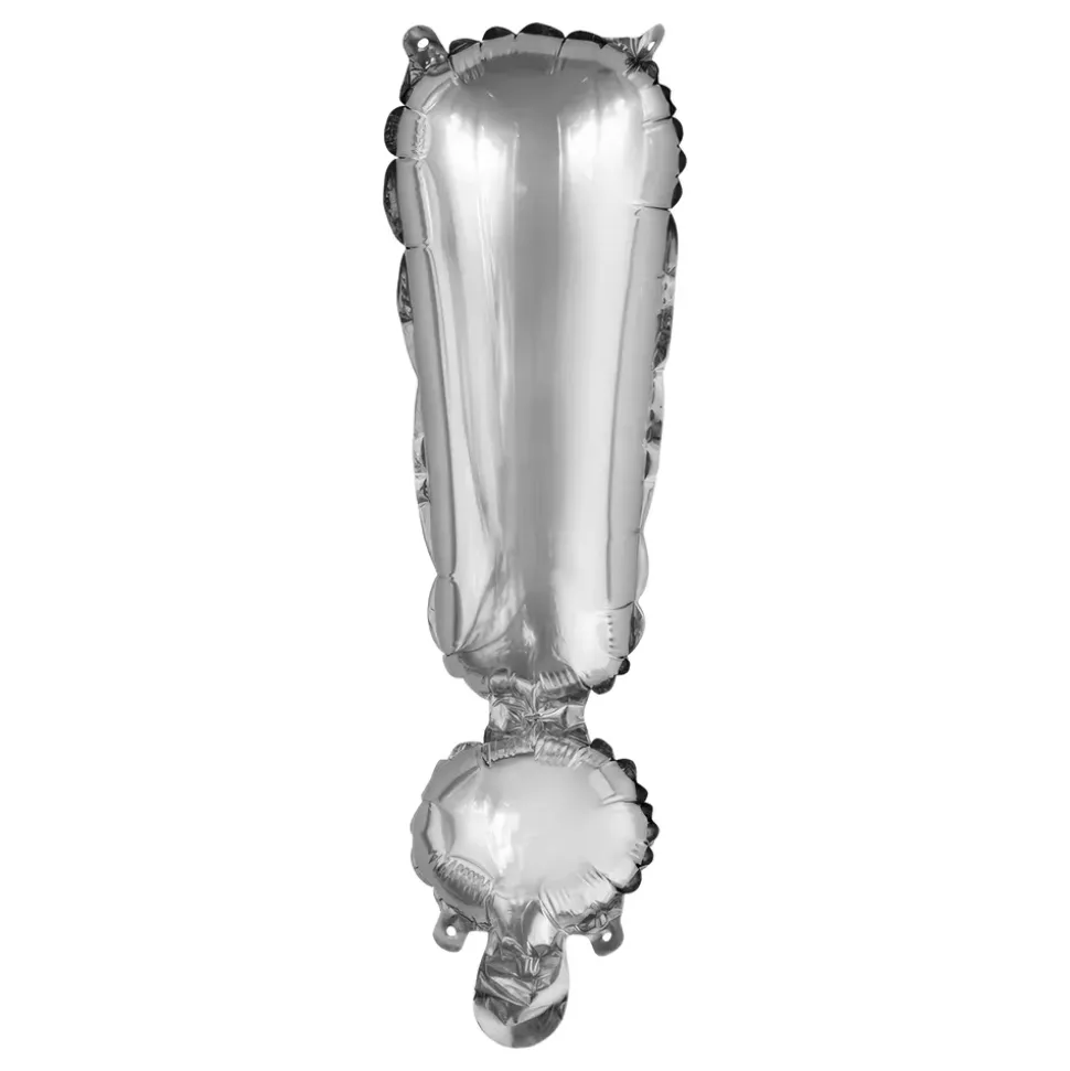 Bokstavballong Mini Sølv Metallic