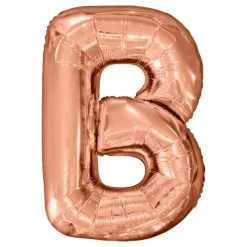 Bokstavballong Roségull Metallic