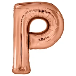 Bokstavballong Roségull Metallic