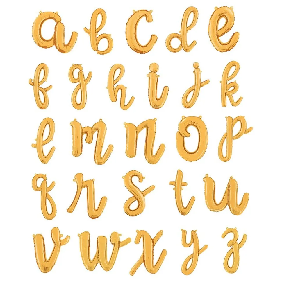 Bokstavballong Script Gull