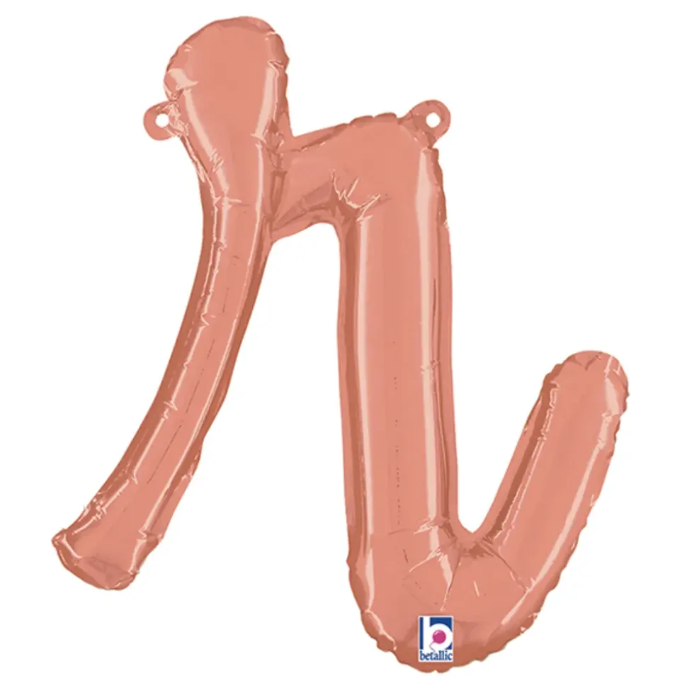 Bokstavballong Script Roségull