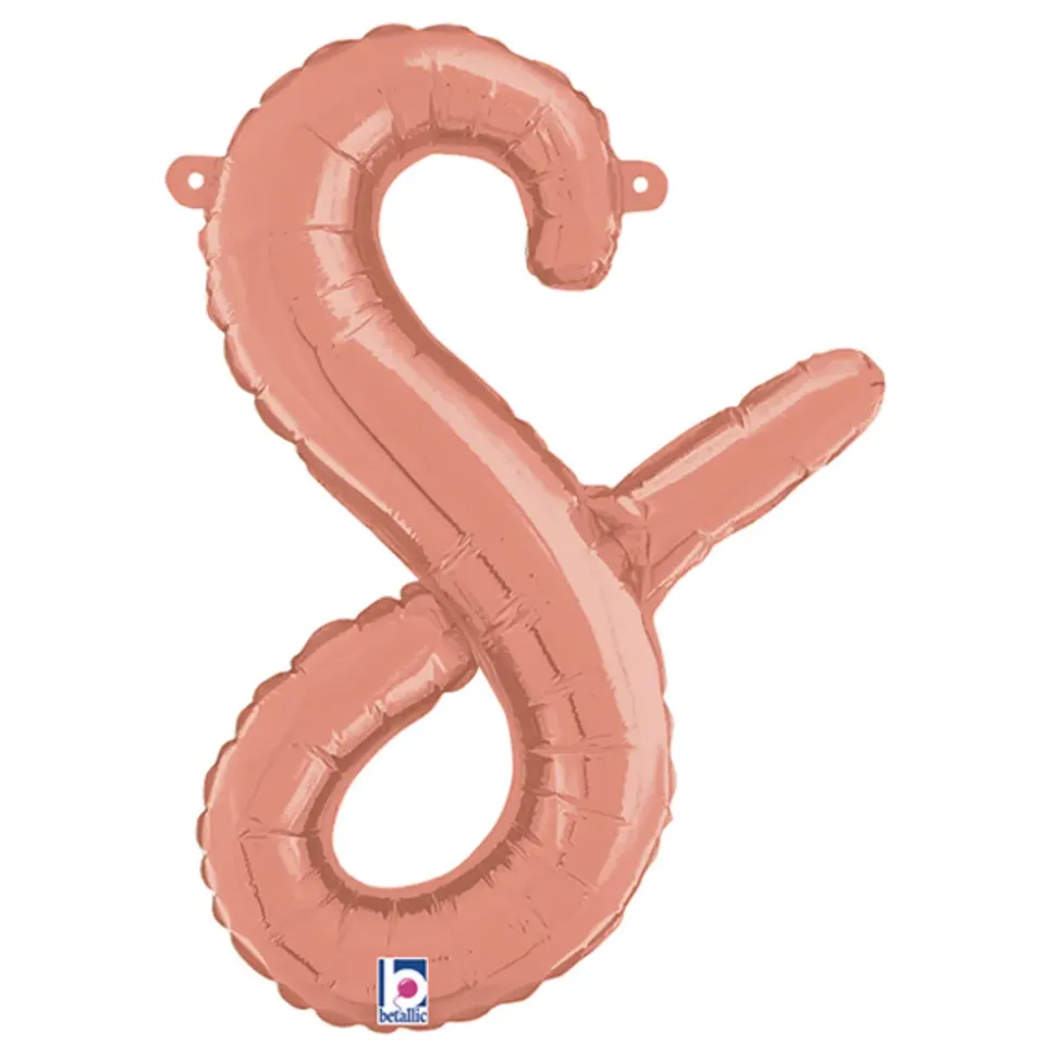 Bokstavballong Script Roségull