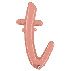 Bokstavballong Script Roségull