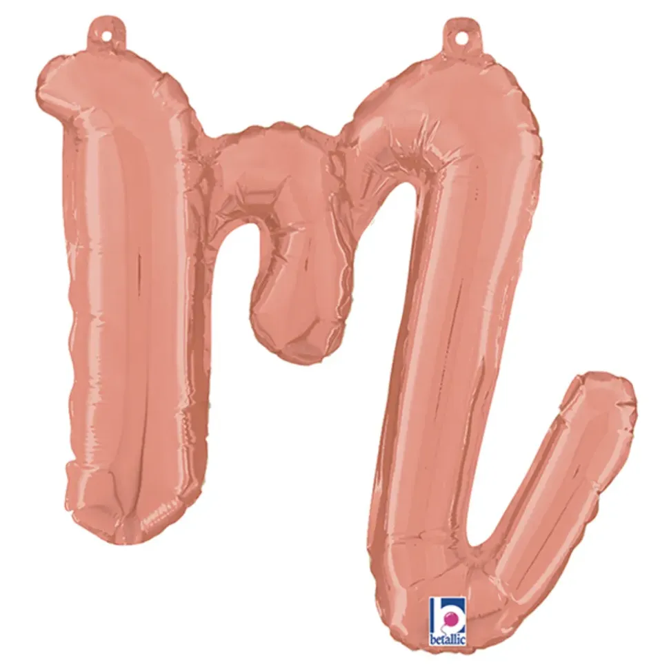 Bokstavballong Script Roségull