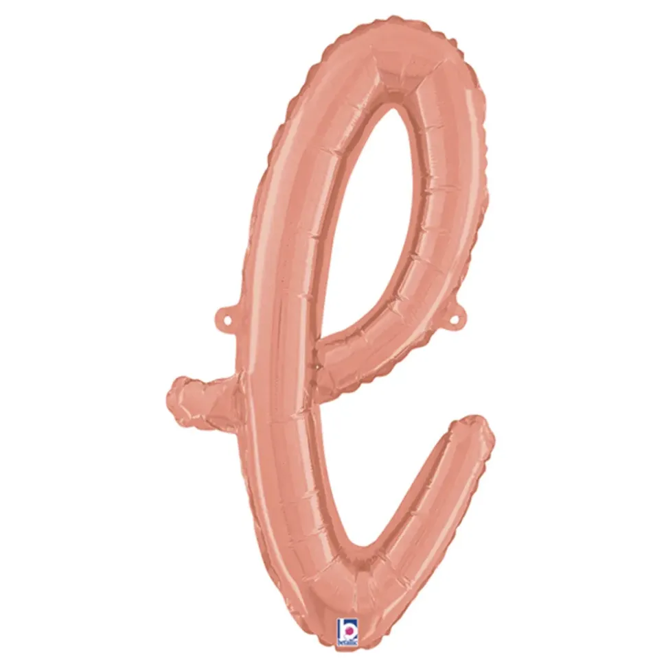 Bokstavballong Script Roségull