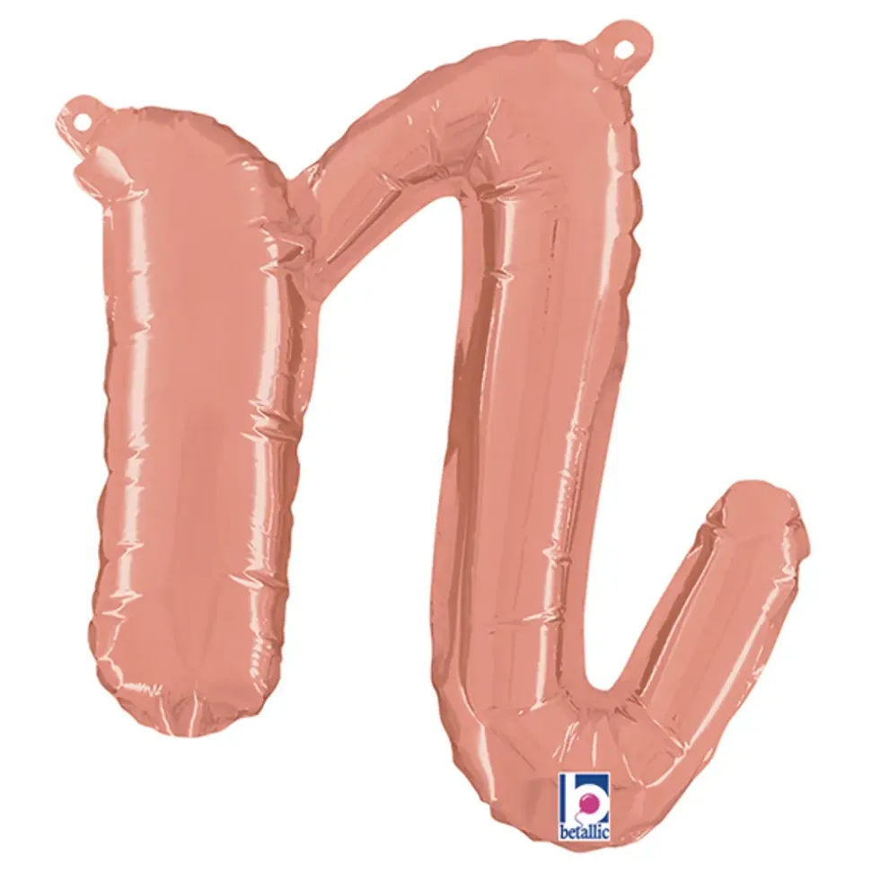 Bokstavballong Script Roségull