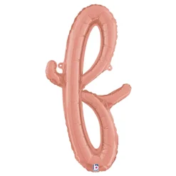 Bokstavballong Script Roségull