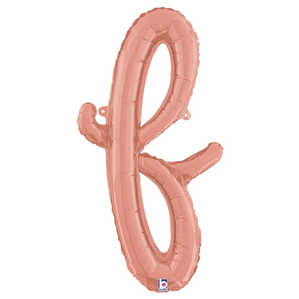 Bokstavballong Script Roségull