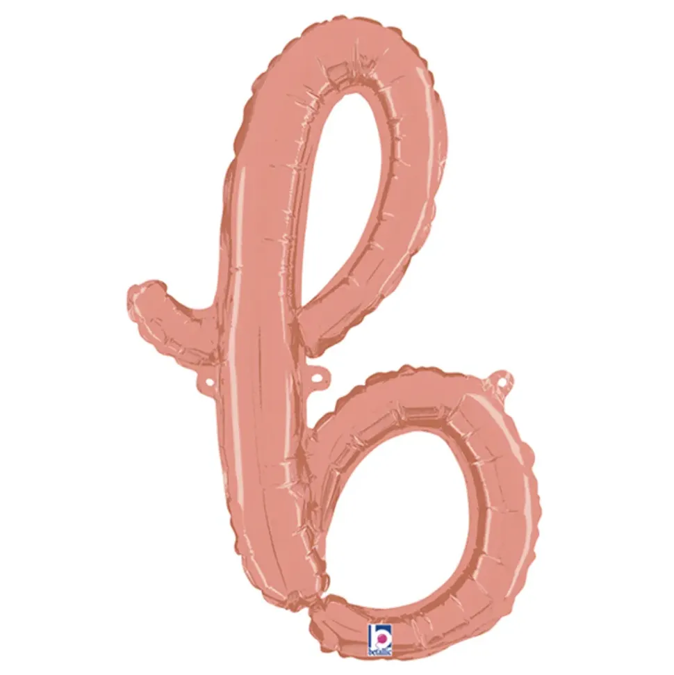 Bokstavballong Script Roségull