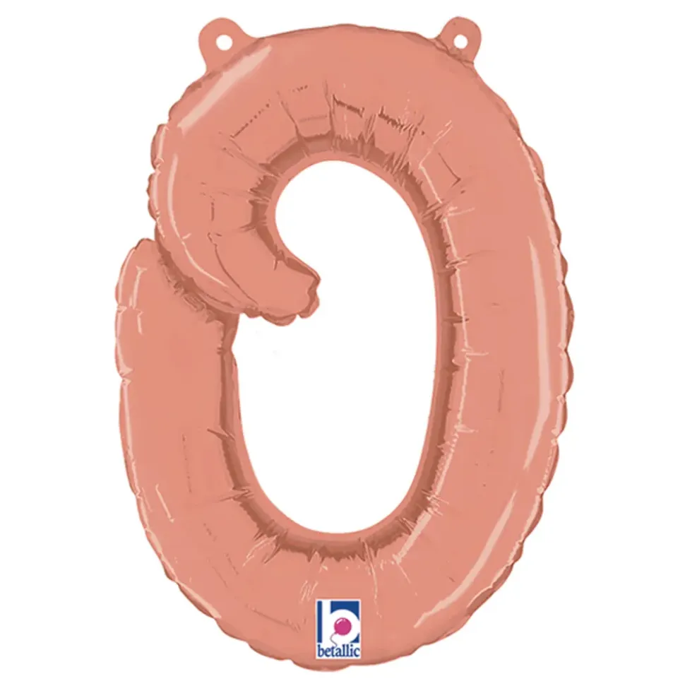 Bokstavballong Script Roségull