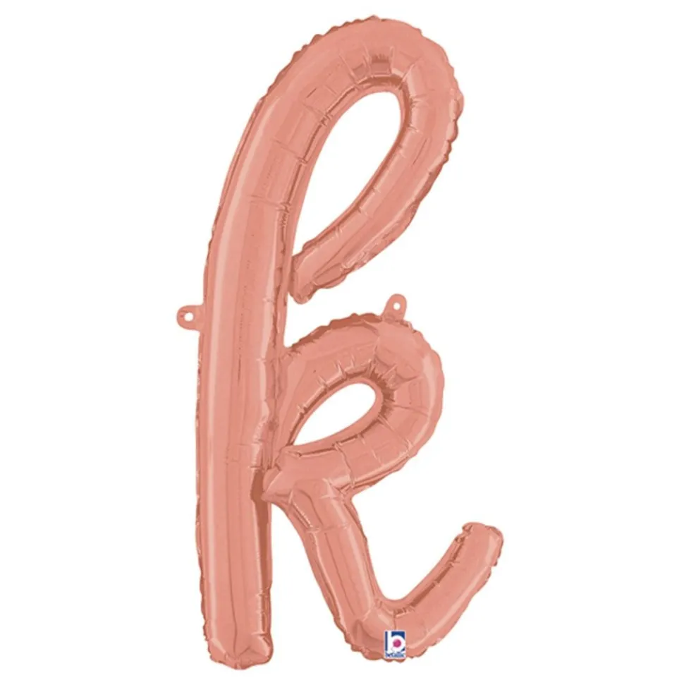 Bokstavballong Script Roségull