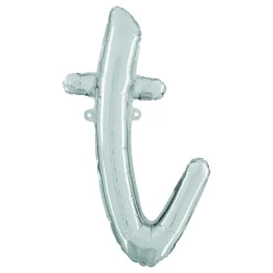 Bokstavballong Script Silver