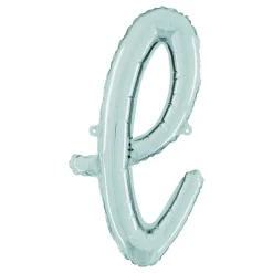Bokstavballong Script Silver
