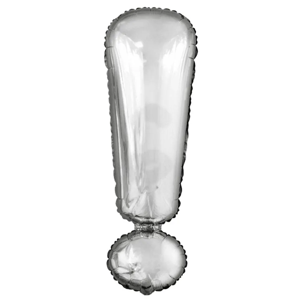 Bokstavballong Sølv Metallic