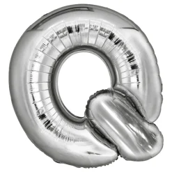 Bokstavballong Sølv Metallic