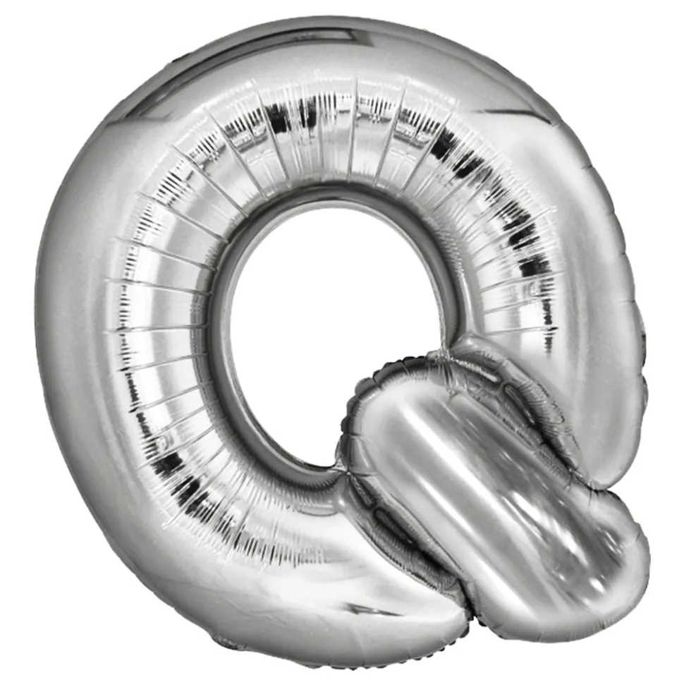 Bokstavballong Sølv Metallic