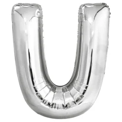 Bokstavballong Sølv Metallic
