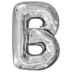 Bokstavballong Sølv Metallic