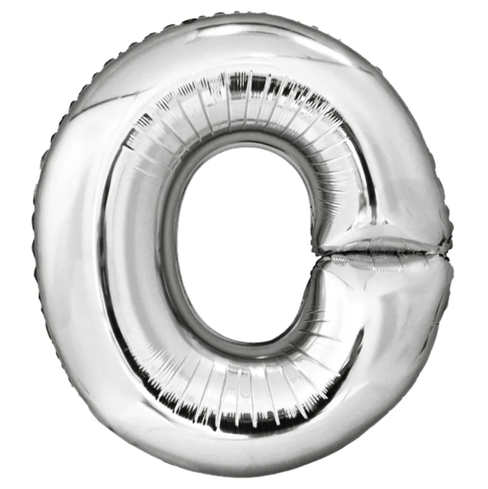 Bokstavballong Sølv Metallic