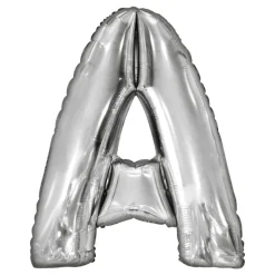 Bokstavballong Sølv Metallic