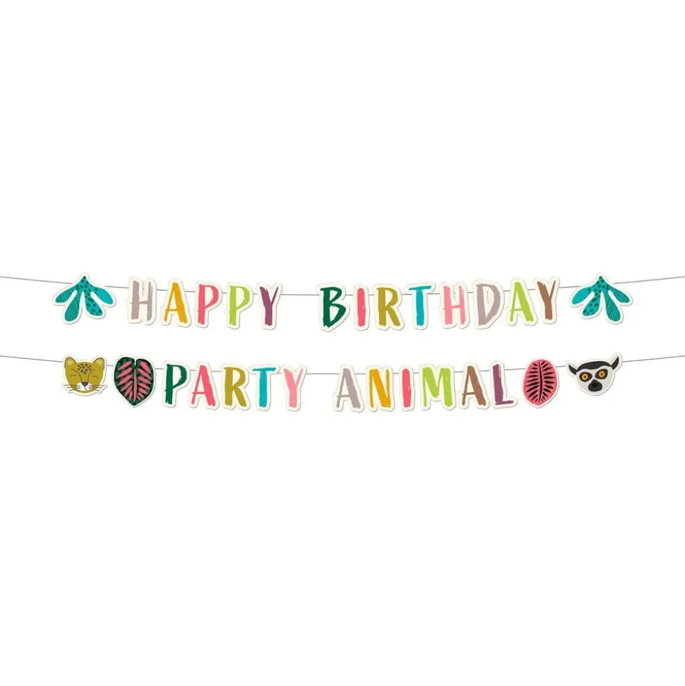 Bokstavgirlander Happy Birthday Zoo Party