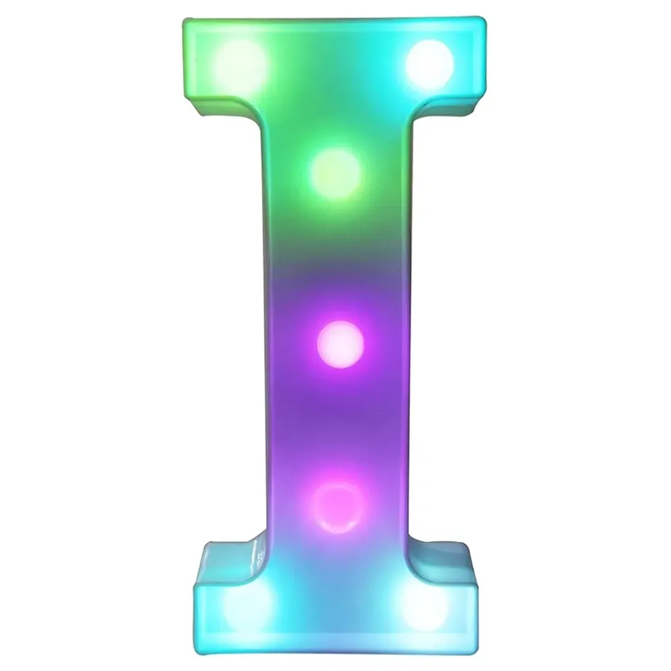 Bokstav med LED-belysning RGB