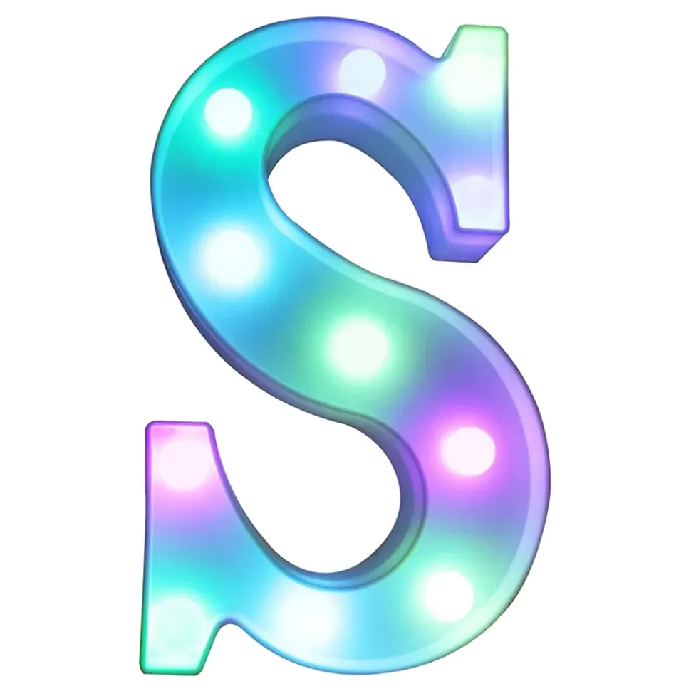 Bokstav med LED-belysning RGB