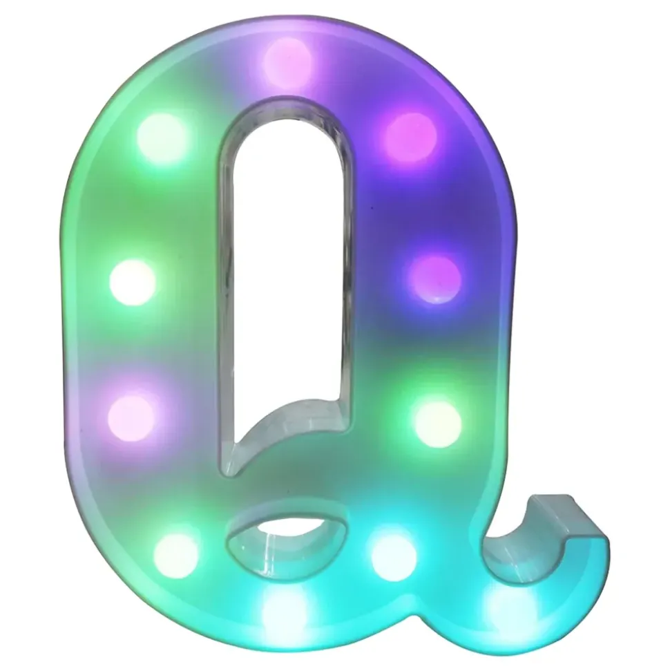 Bokstav med LED-belysning RGB