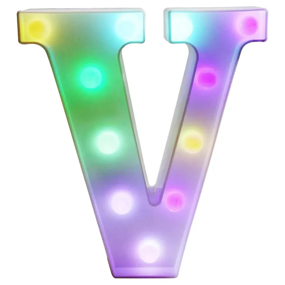 Bokstav med LED-belysning RGB