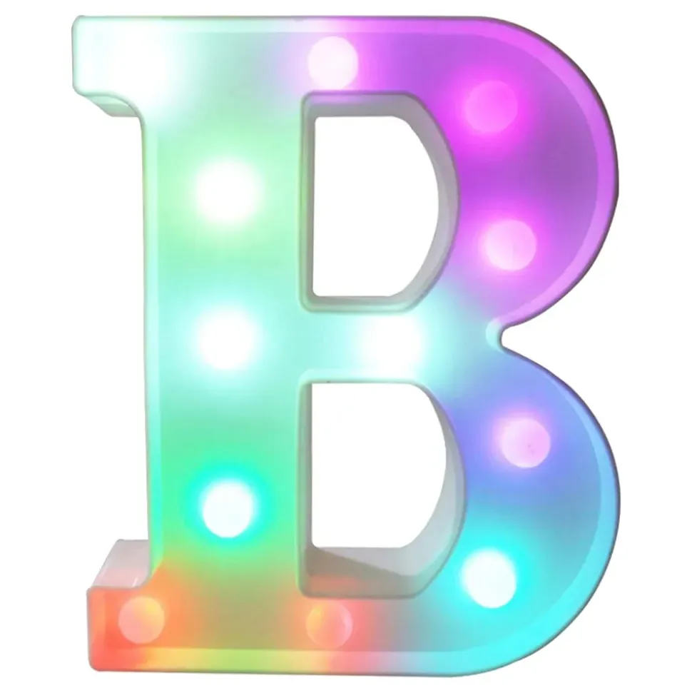 Bokstav med LED-belysning RGB