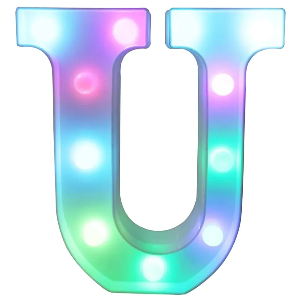 Bokstav med LED-belysning RGB