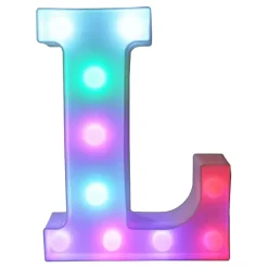 Bokstav med LED-belysning RGB