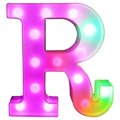 Bokstav med LED-belysning RGB