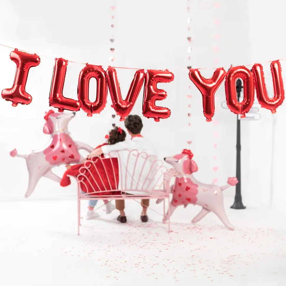 Bokstavsballonger I Love You