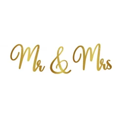 Bokstavsgirlander Mr & Mrs