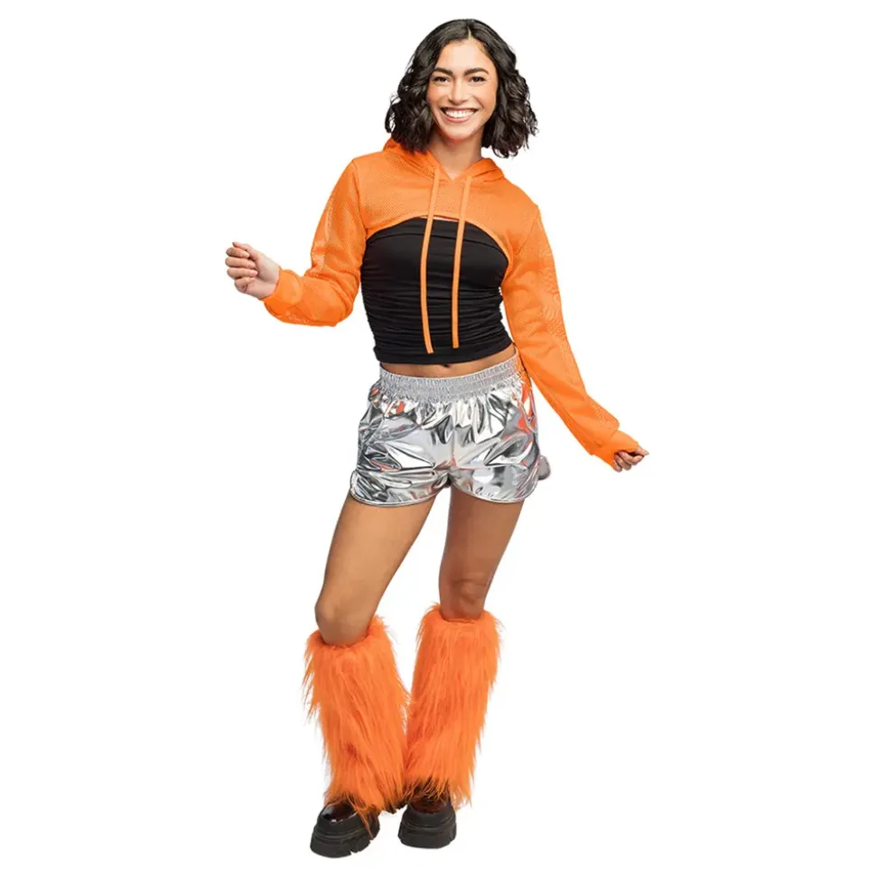 Bolero Fishnet UV Neonoransje