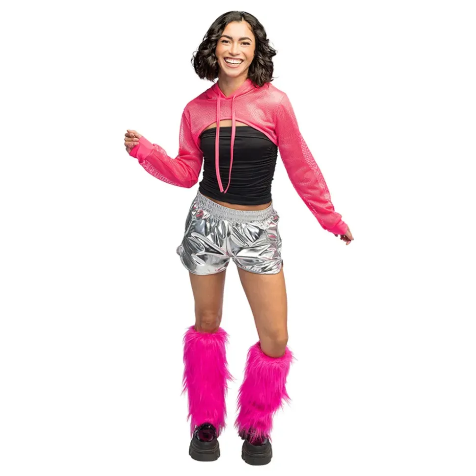 Bolero Fishnet UV Neonrosa