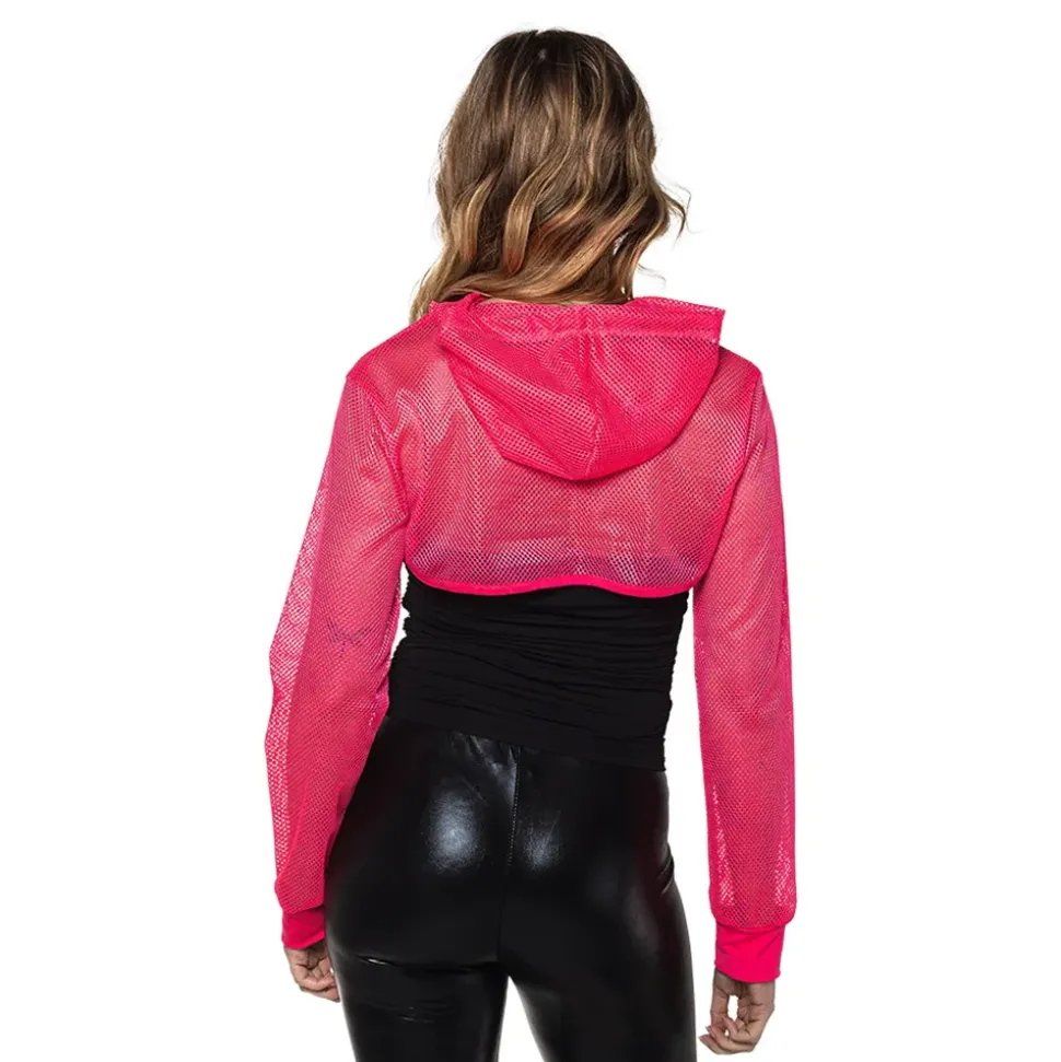 Bolero Fishnet UV Neonrosa