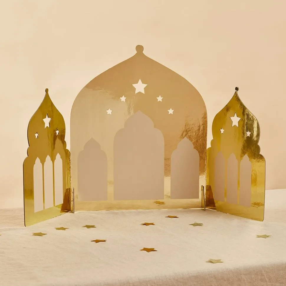 Borddekorasjon Eid Mubarak Tempel Gull