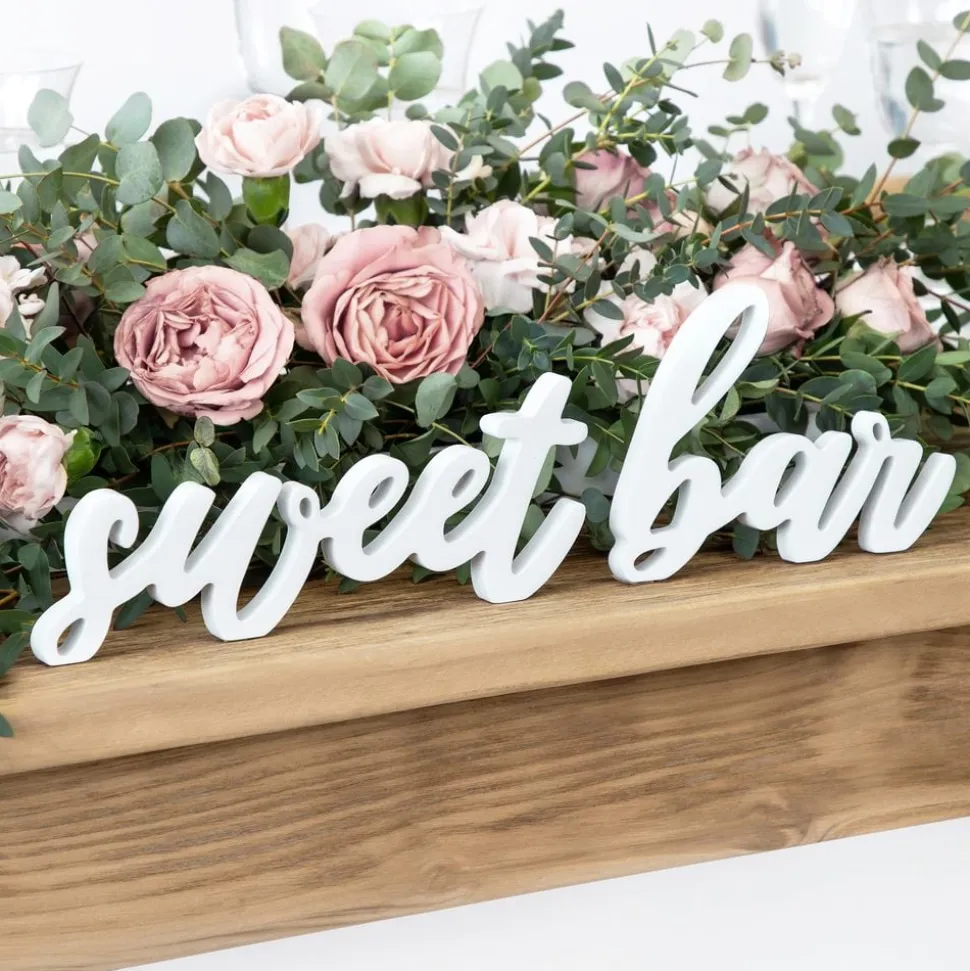Borddekorasjon Sweet Bar Hvit